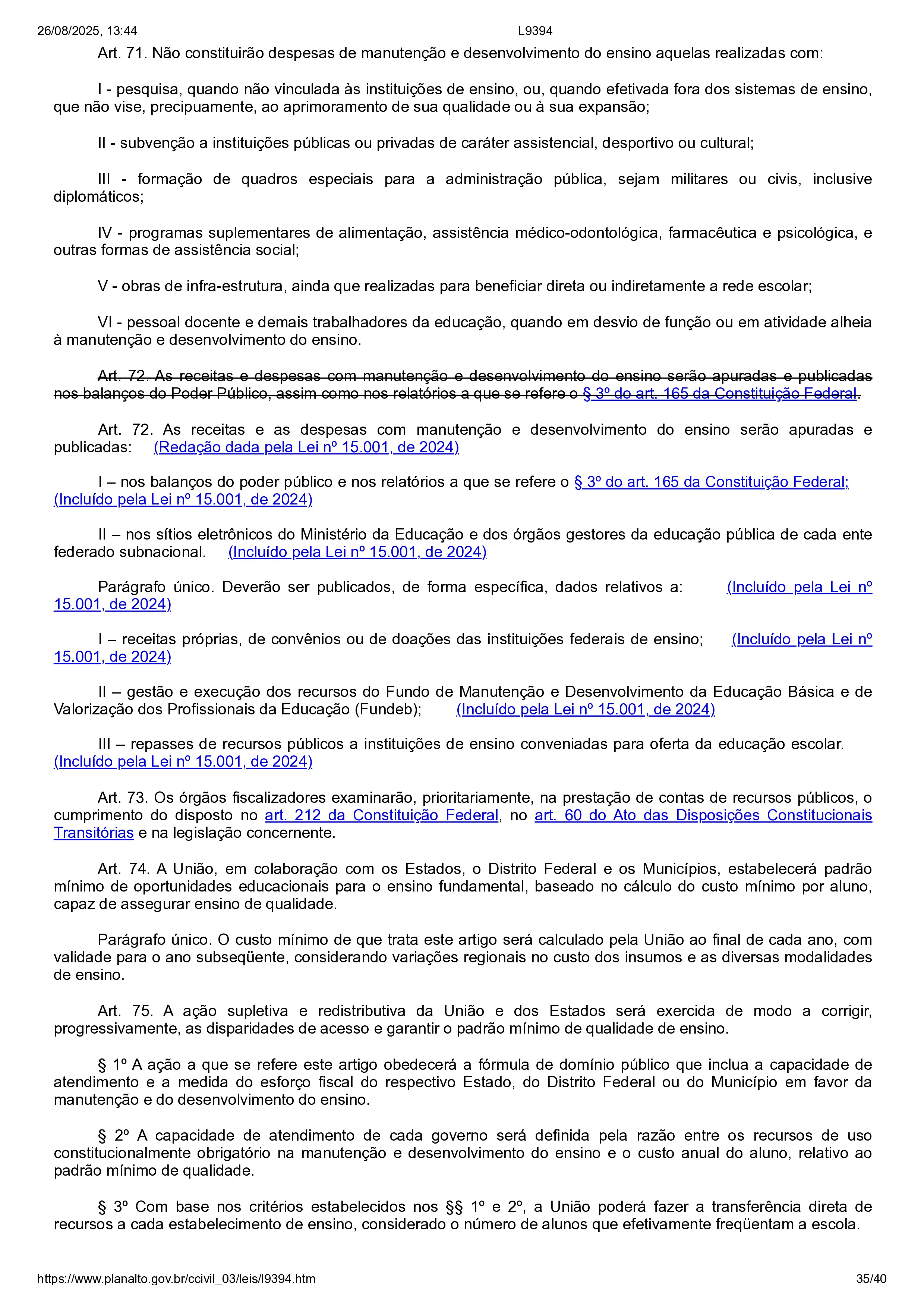 Antes - Edital confuso